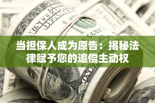 北京当担保人成为原告:揭秘法律赋予您的追偿主动权 北京当担保人成为原告:揭秘法律赋予您的追偿主动权